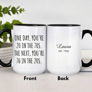 Rolig Fars Dag 70-årsdag Kaffe Mugg