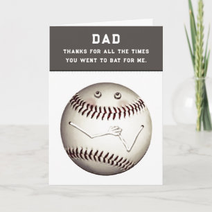 Rolig fars dag baseball kort