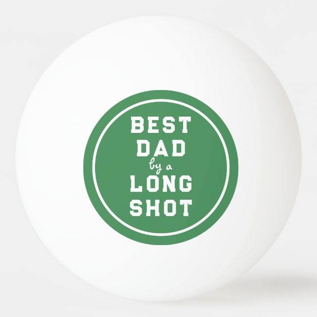 Rolig Fars dag Bästa Pappa Pingisboll (Framsidan)