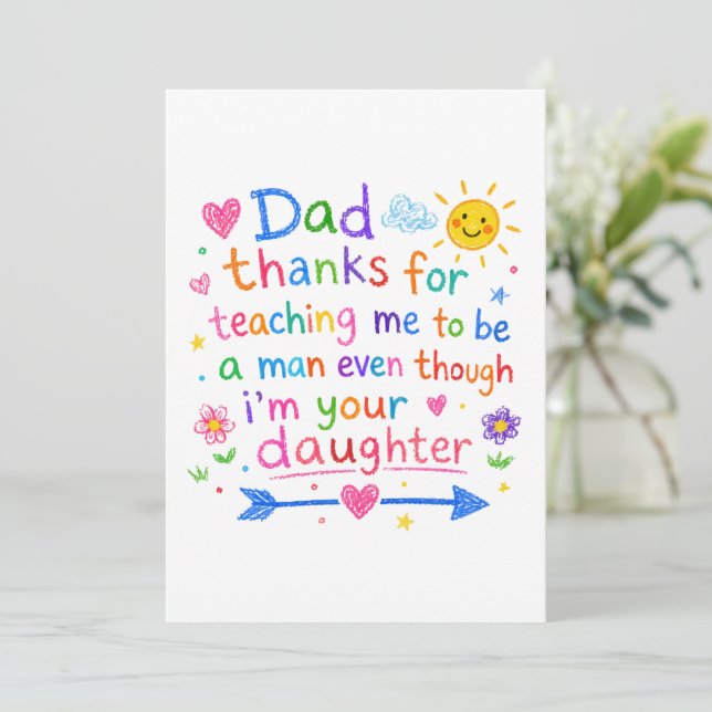 Rolig fars dag - Cool Pappa Humor Present Design Kort (Stående Fram)