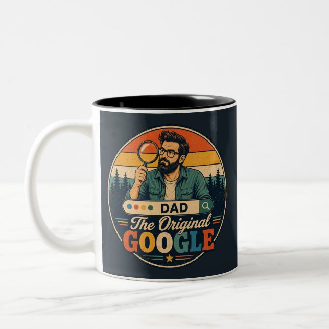 Rolig Fars Dag Kaffe Mugg för Pappan (Vänster)