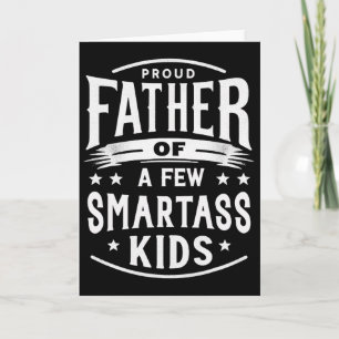 Rolig Fars Dag Stolt Pappa Till Några Smarta Kort