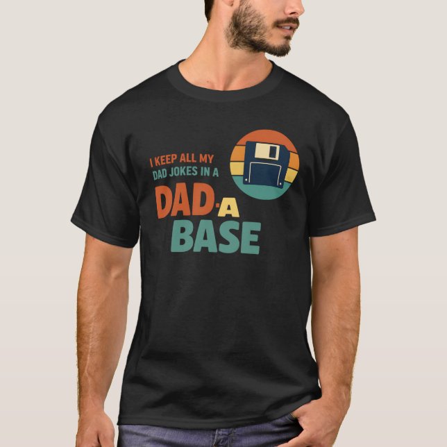 Rolig Fars dag Teknik Puns T Shirt (Framsida)