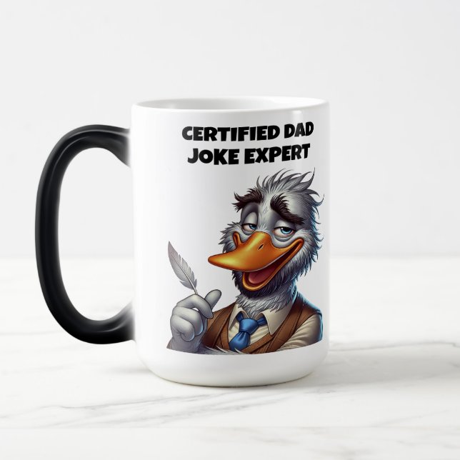Rolig Farsdag Pappa Definition Wrap Magisk Mugg (Vänster)
