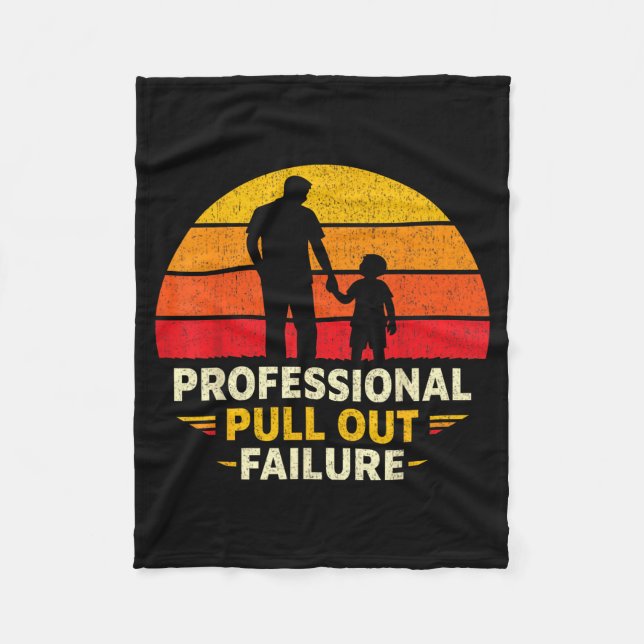 Rolig Farsdags Humor Professionell Utfällning Fleecefilt (Framsidan)