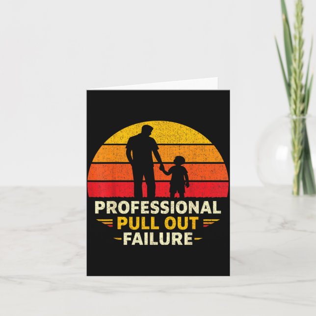 Rolig Farsdags Humor Professionell Utfällning Kort (Framsida)