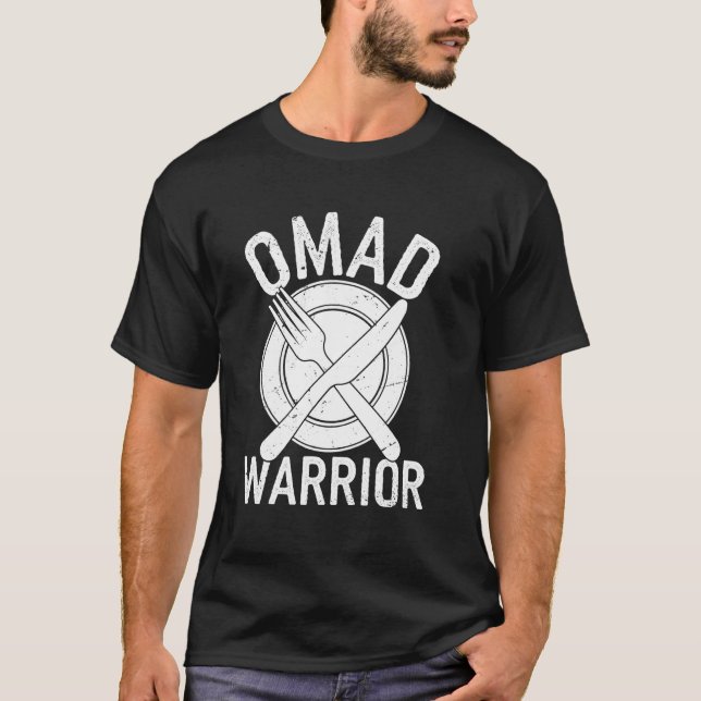 Rolig Fasta OMAD T Shirt (Framsida)