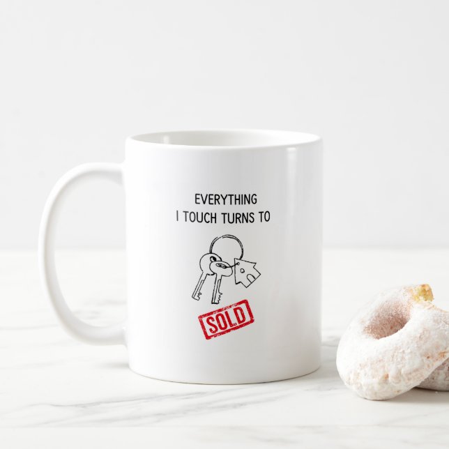 Rolig Fastighetsmäklare  Kaffemugg (Med munk)