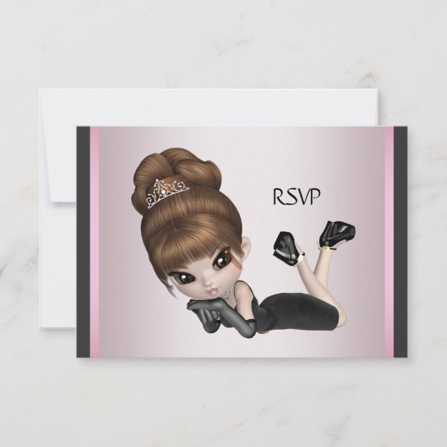 Rolig Favorit Diva RSVP OSA Kort (Framsida)