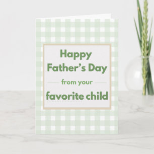 Rolig favoritbarn på pappadagen från husdjur - Grö Kort