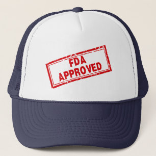 Rolig FDA-godkänd humor röd slitna stämpel Keps