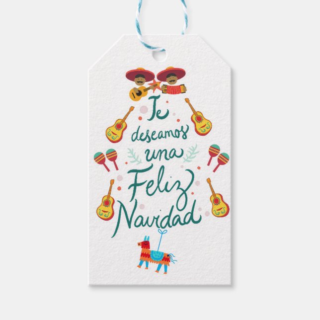 Rolig feliz navidad  presentetikett (Framsidan)