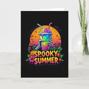 Rolig fest Kusliga sommar drycker Summerween stämn Kort