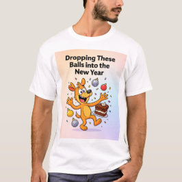 Rolig Festiv Tecknad Film T Shirt