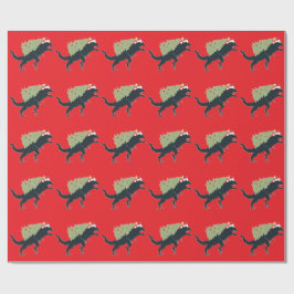 Rolig Festlig Dino Jul Presentpapper
