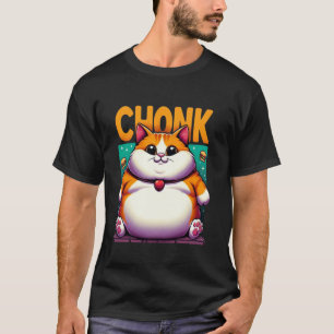 Rolig fet katt meme, Chonk katt kattälskare T Shirt