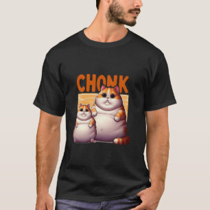 Rolig fet katt meme, Chonk-katt present till kattä T Shirt