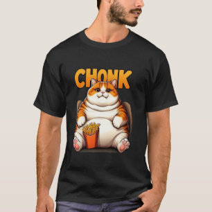 Rolig fet katt meme, Chonk-katt present till kattä T Shirt
