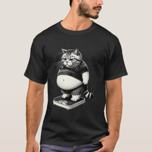 Rolig fet katt söt kattunge t shirt
