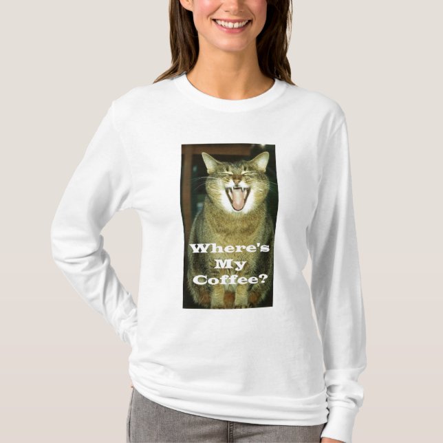 Rolig fet kattskjorta t-shirt (Framsida)