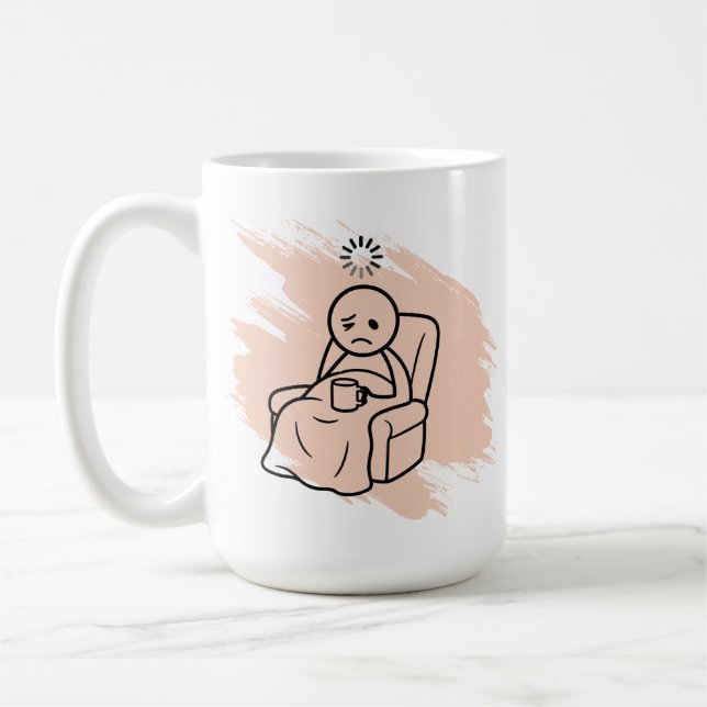 Rolig Fibromyalgi Anpassad Kaffe Mugg (Vänster)