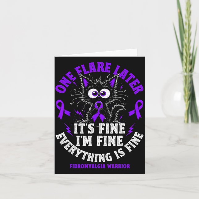 Rolig Fibromyalgi Krigare Flare Dag Kort (Framsida)