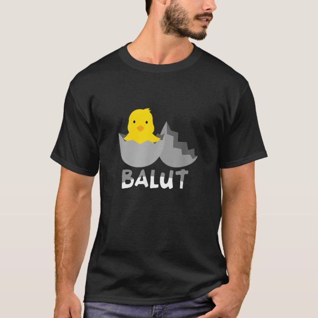 Rolig Filippinsk Balut T Shirt (Framsida)