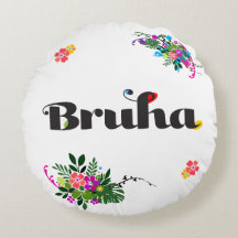 Rolig filippinsk Bruha Boho Rund Kudd