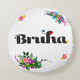 Rolig filippinsk Bruha Boho Rund Kudd Pink Kudde