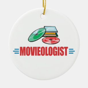 Rolig film julgransprydnad keramik