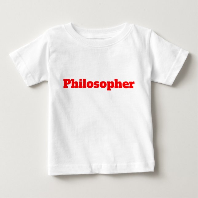 Rolig Filosof Röd T-Shirt (Framsida)