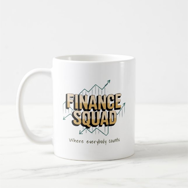 rolig Finanskvadren Personlig Kaffemugg (Vänster)