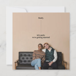 Rolig Finurlig Design Spara Datumet Bröllop Kort