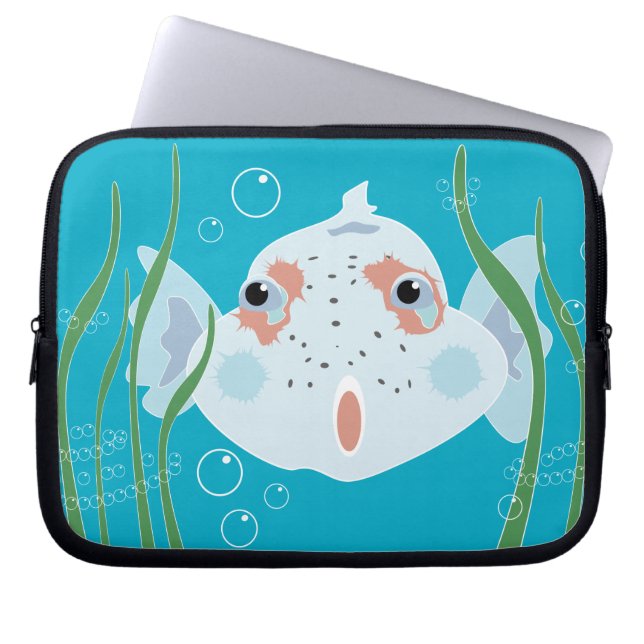 Rolig Fisk Elektronikfodral Laptop Fodral (Framsidan)
