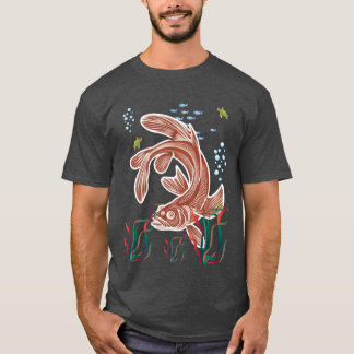 Rolig fisk katt t shirt