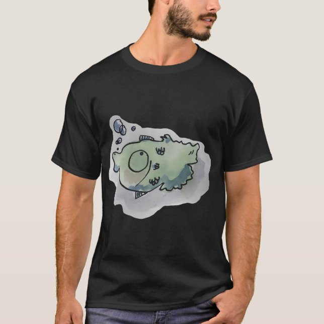 rolig fisk t shirt (Framsida)