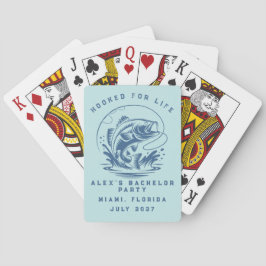 Rolig Fiskare Anpassad Fiske Sängkarlsfest Casinokort