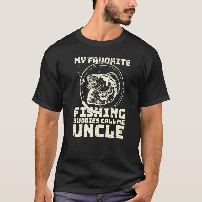 Rolig Fiskare Mina Favorit Fiskar Kompisar Kallar  T Shirt (Framsida)