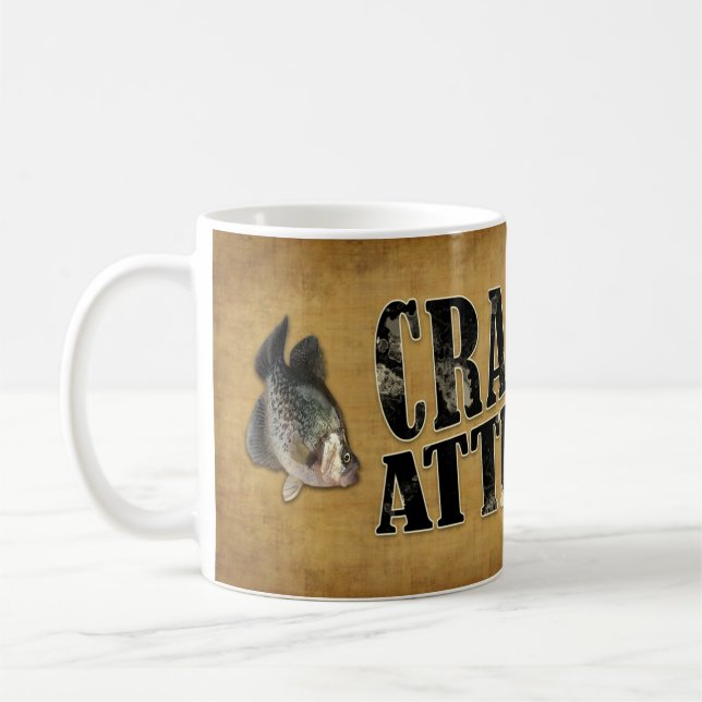 Rolig fiske Crappie Attityd Kaffemugg (Vänster)