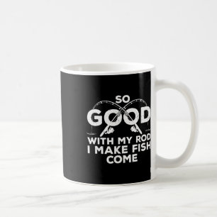 Rolig fiske design för män kvinnor Fiskare Fisk Kaffemugg