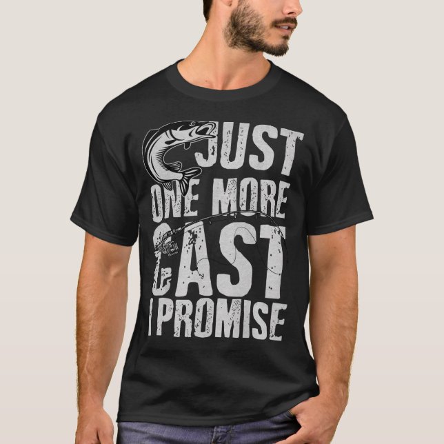 Rolig fiske fiskare present t shirt (Framsida)