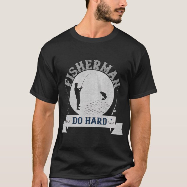 Rolig fiske fiskare present t shirt (Framsida)