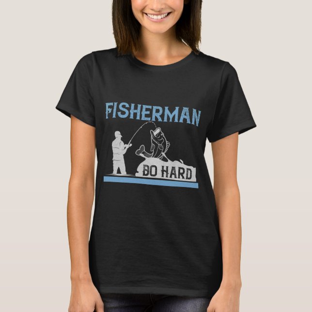 Rolig fiske fiskare present t shirt (Framsida)
