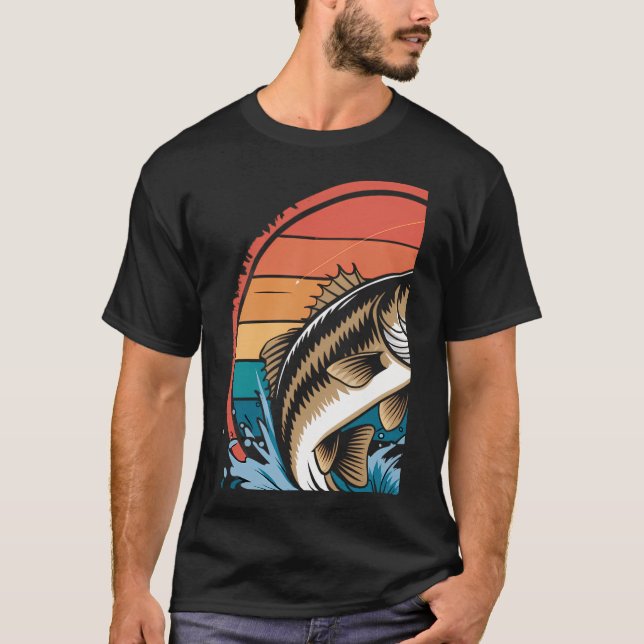 Rolig fiske Fiskare T Shirt (Framsida)