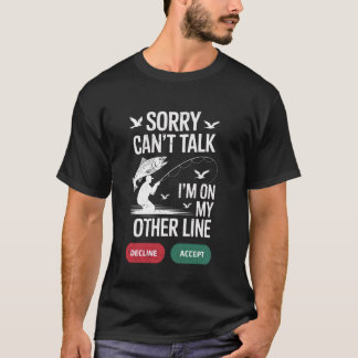 Rolig fiske Fiskjakt Älskar Design, Fiskare T Shirt