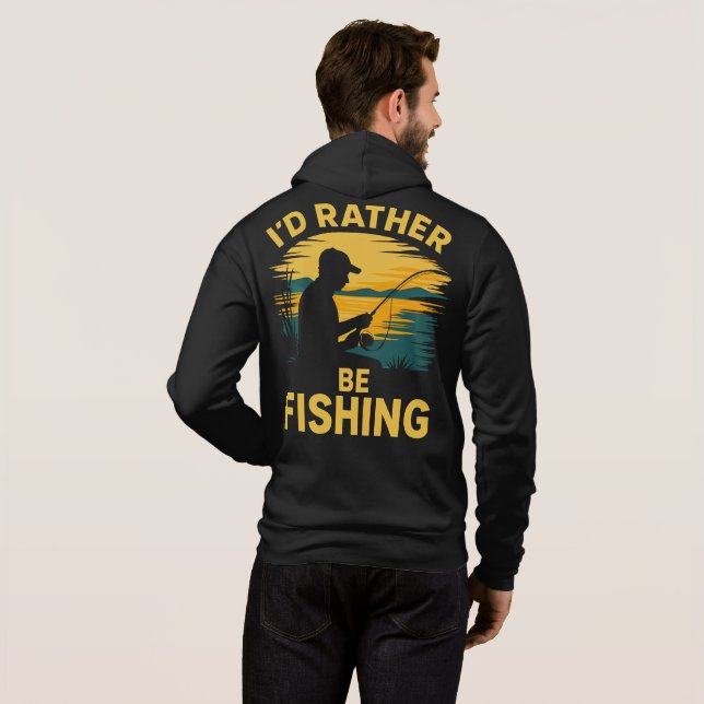 Rolig fiske för män  t shirt (Hel baksida)
