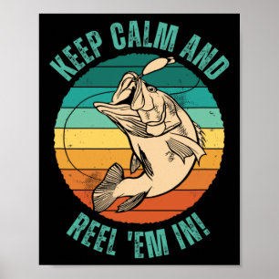 Rolig Fiske Håll Lugnet Och Sväva In! - Tålamod Poster