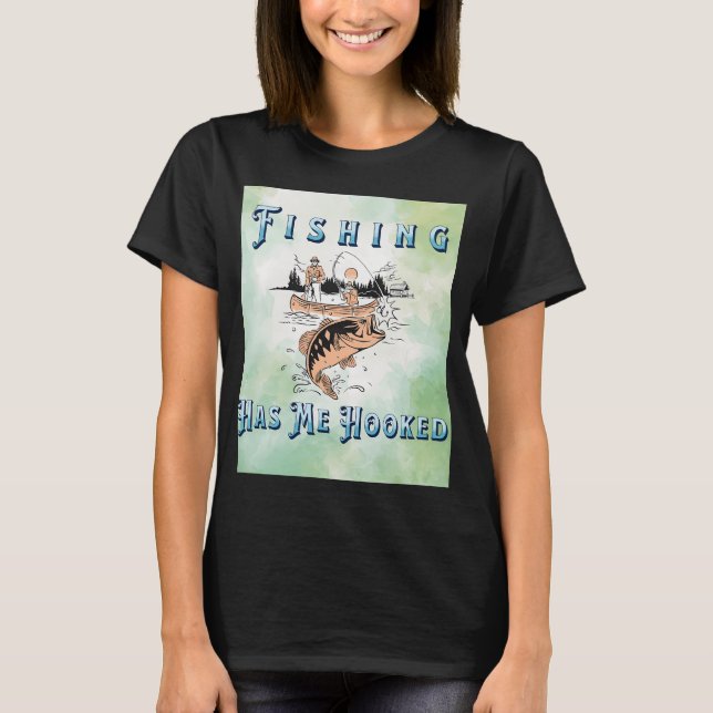 rolig Fiske har mig fast design gåvor, T Shirt (Framsida)