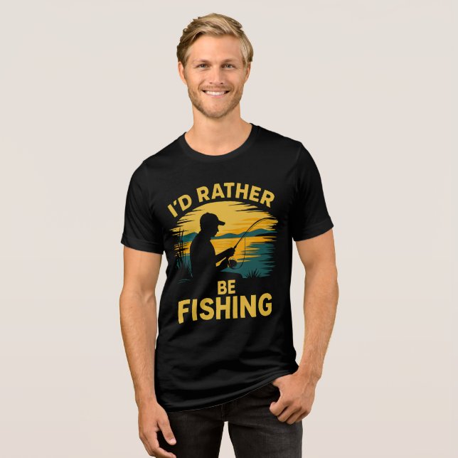 Rolig fiske herr t shirt (Framsida Full)