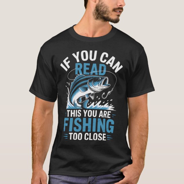 Rolig Fiske Meme T Shirt (Framsida)